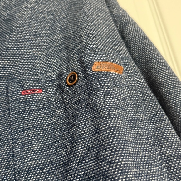 Dickies Navy Textured Heavyweight Shirt size 3x - Picture 5 of 8